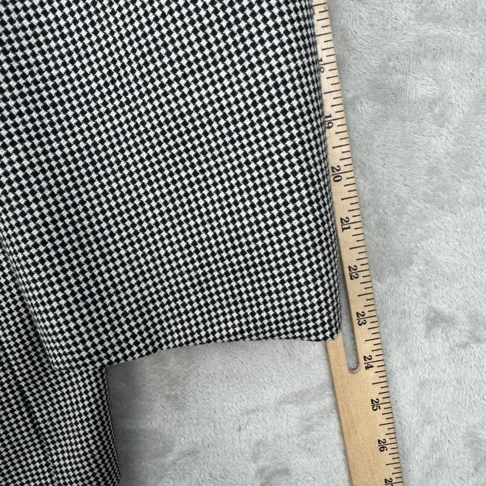 Manzoni Couture Blazer Mens 41 Gray Regular Houndstooth Wool Italy Vintage Coat